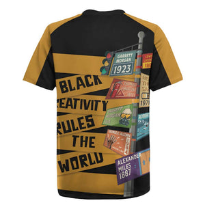 African Creativity Rugby Jersey Black Creativity Rules The World