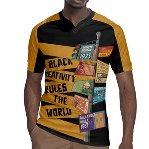 African Creativity Rugby Jersey Black Creativity Rules The World