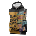 African Creativity Sleeveless Hoodie Black Creativity Rules The World - African Pride