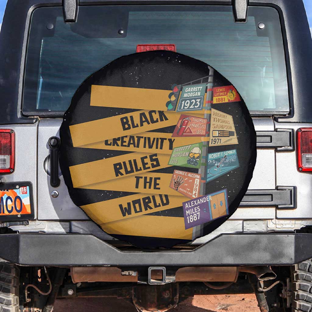 African Creativity Spare Tire Cover Black Creativity Rules The World