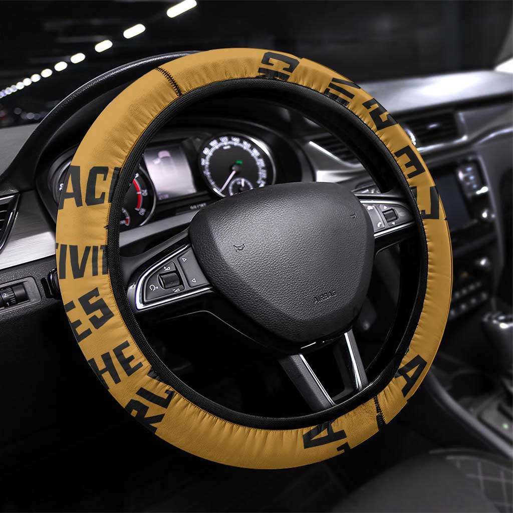 African Creativity Steering Wheel Cover Black Creativity Rules The World