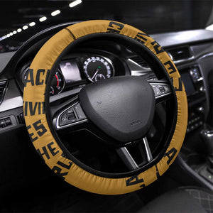 African Creativity Steering Wheel Cover Black Creativity Rules The World