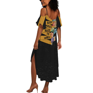 African Creativity Summer Maxi Dress Black Creativity Rules The World