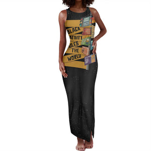 African Creativity Tank Maxi Dress Black Creativity Rules The World