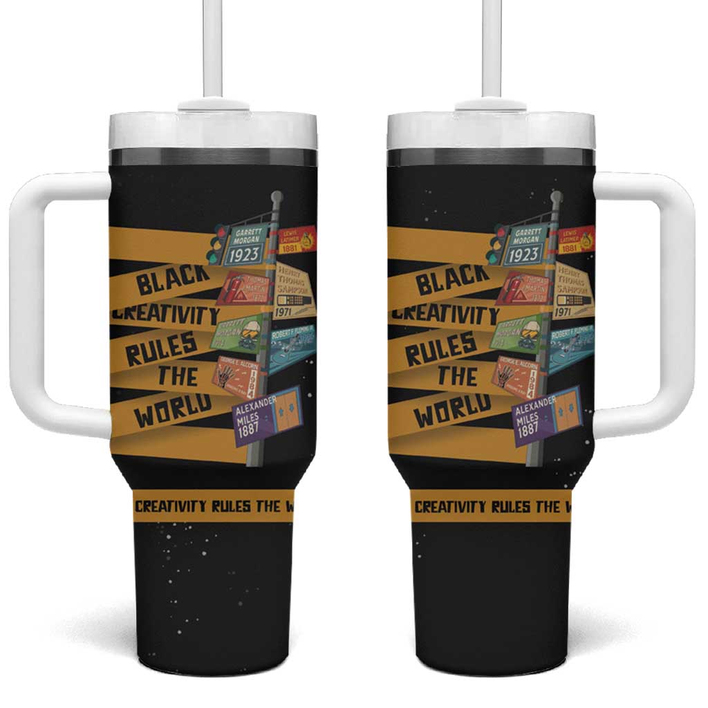 African Creativity Tumbler With Handle Black Creativity Rules The World