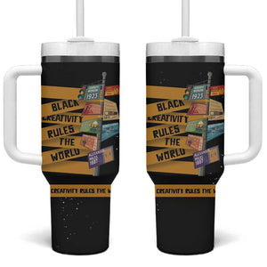 African Creativity Tumbler With Handle Black Creativity Rules The World