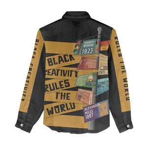 African Creativity Women Casual Shirt Black Creativity Rules The World