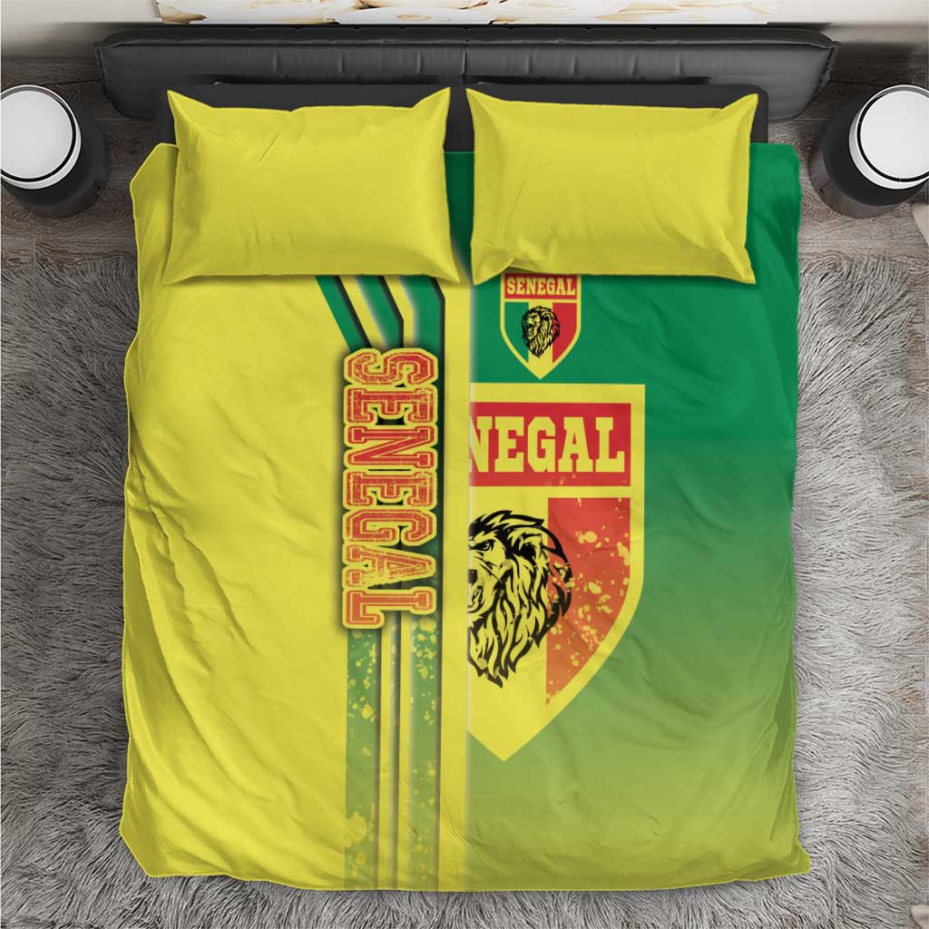 Senegal Soccer Bedding Set Lions of Teranga Football - Road To Champion