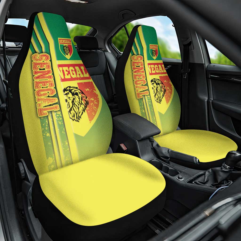 Senegal Soccer Car Seat Cover Lions of Teranga Football - Road To Champion