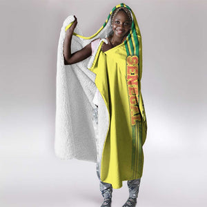 Senegal Soccer Hooded Blanket Lions of Teranga Football - Road To Champion