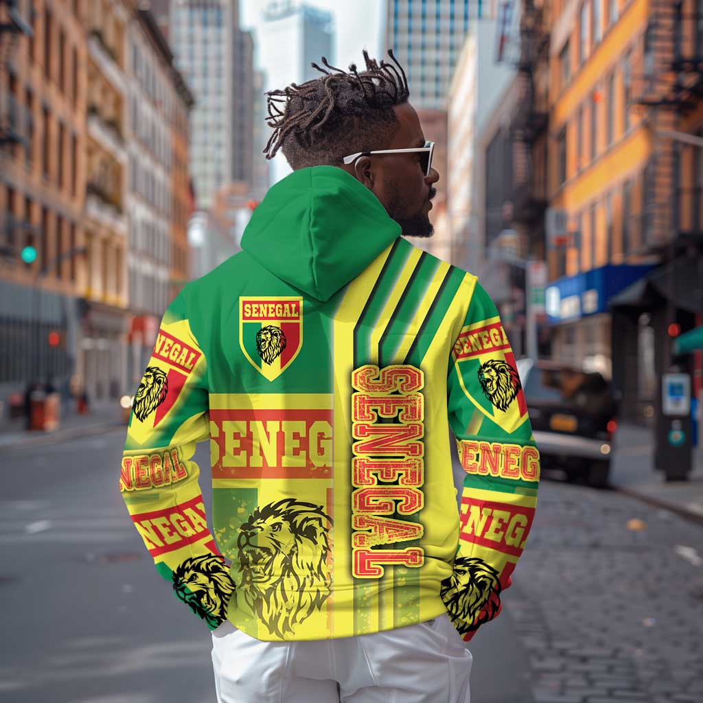 Senegal Soccer Hoodie Lions of Teranga Football - Road To Champion