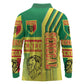 Senegal Soccer Long Sleeve Polo Shirt Lions of Teranga Football - Road To Champion
