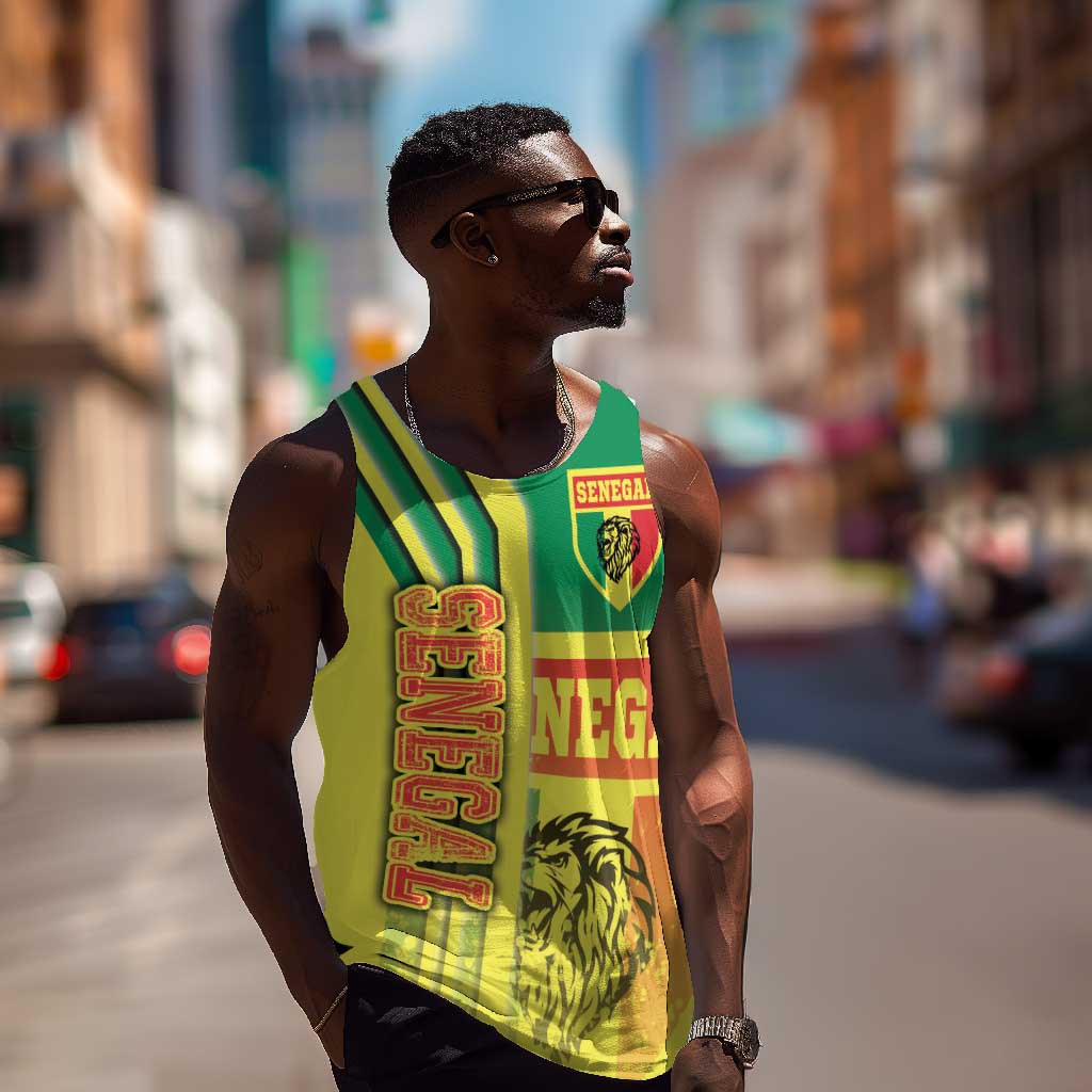 Senegal Soccer Men Tank Top Lions of Teranga Football - Road To Champion