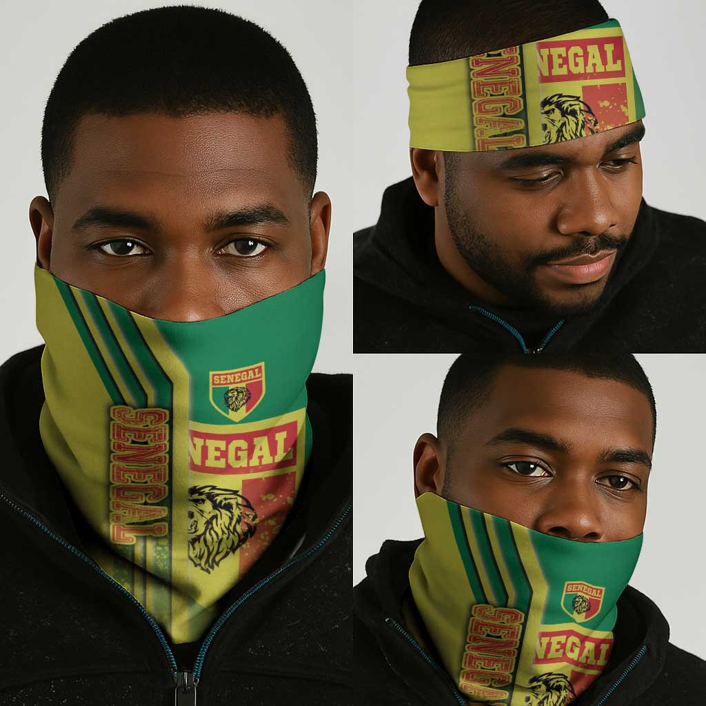 Senegal Soccer Neck Gaiter Lions of Teranga Football - Road To Champion DT03