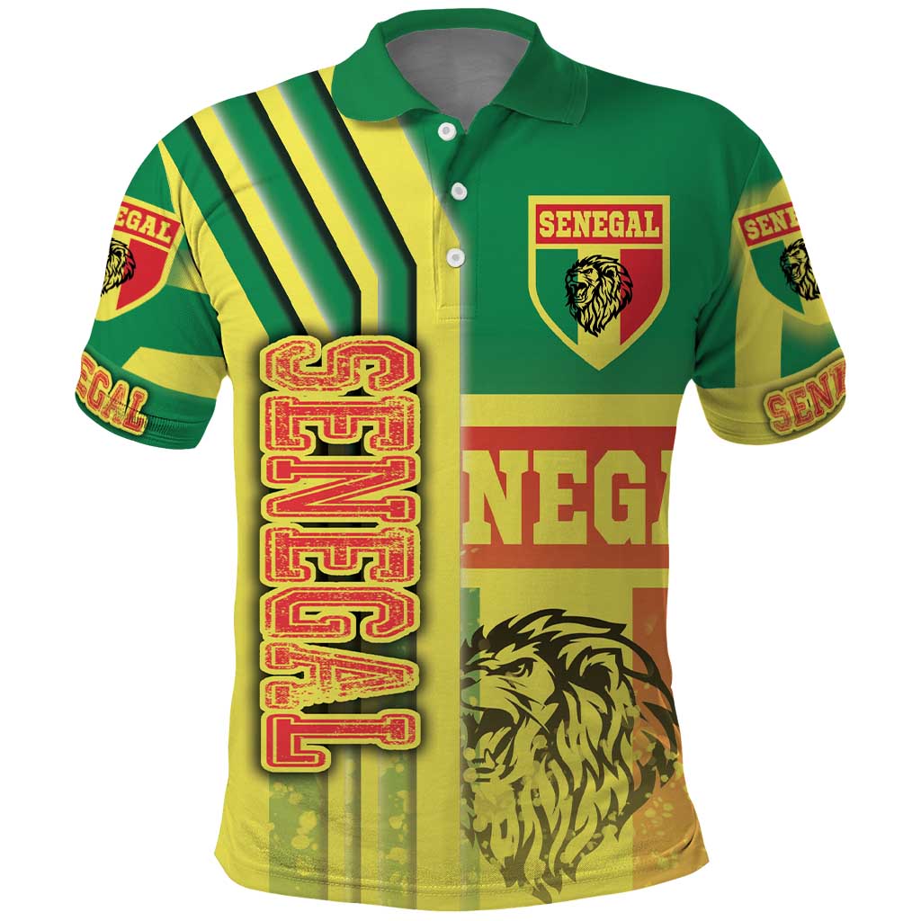 Senegal Soccer Polo Shirt Lions of Teranga Football - Road To Champion