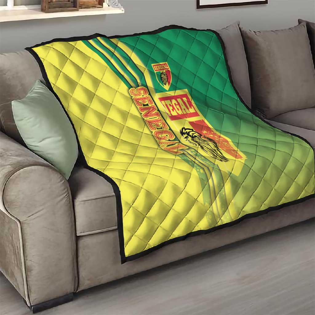 Senegal Soccer Quilt Lions of Teranga Football - Road To Champion