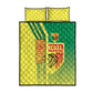 Senegal Soccer Quilt Bed Set Lions of Teranga Football - Road To Champion