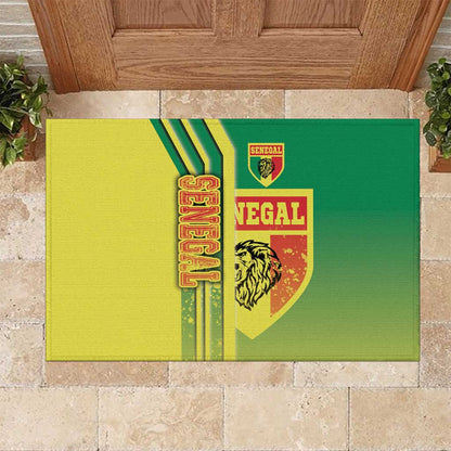 Senegal Soccer Rubber Doormat Lions of Teranga Football - Road To Champion