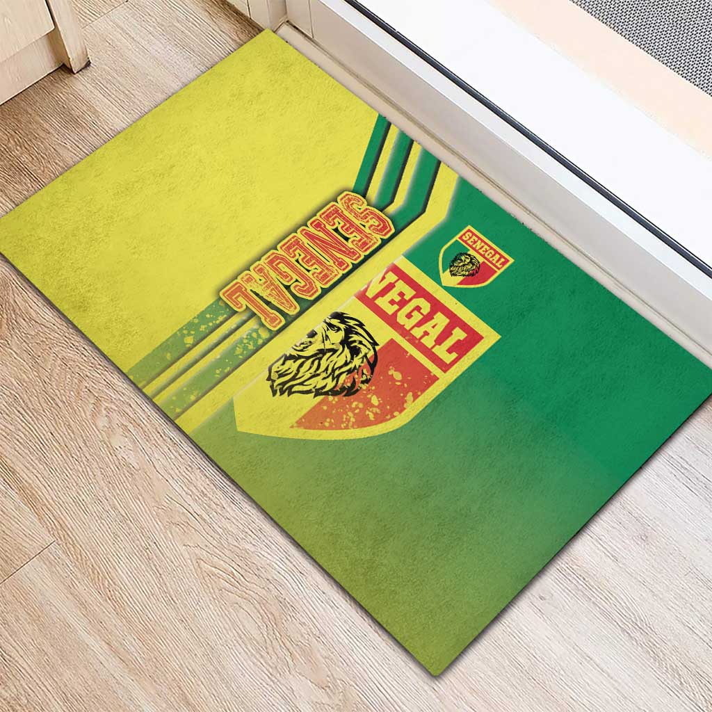 Senegal Soccer Rubber Doormat Lions of Teranga Football - Road To Champion