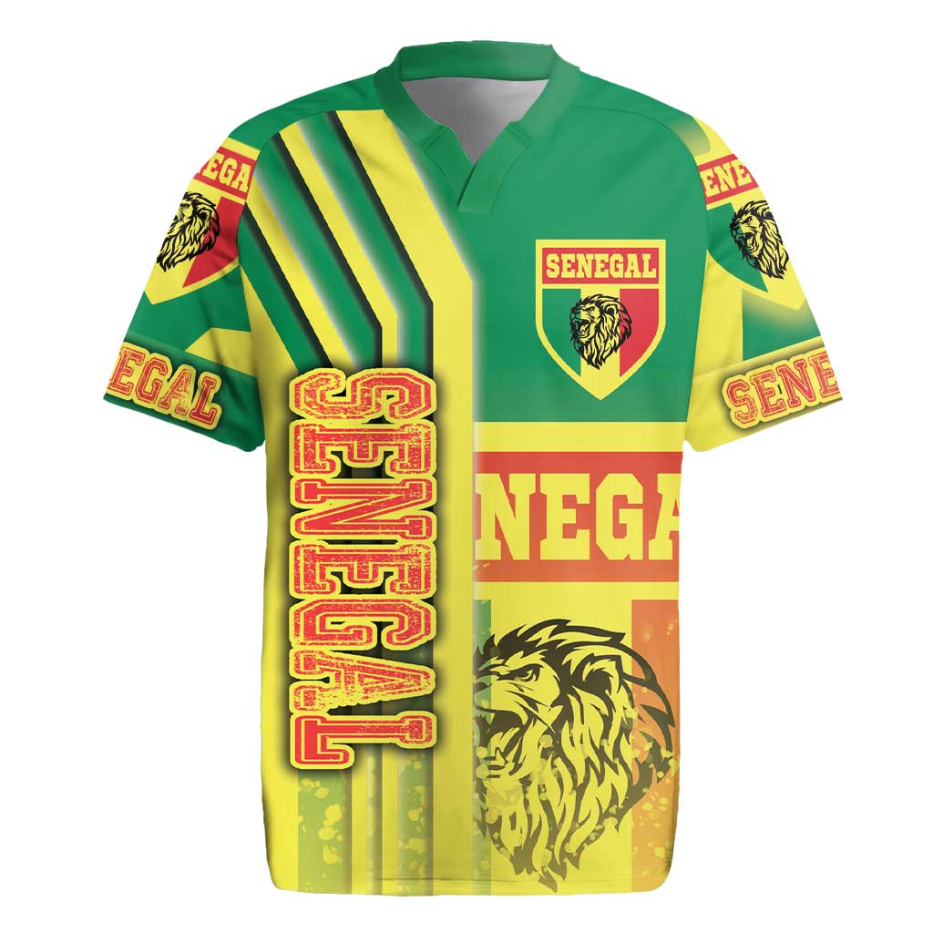 Senegal Soccer Rugby Jersey Lions of Teranga Football - Road To Champion