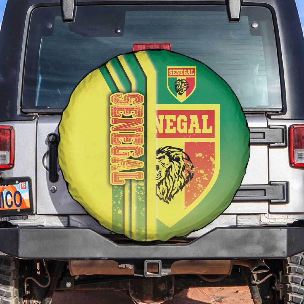 Senegal Soccer Spare Tire Cover Lions of Teranga Football - Road To Champion
