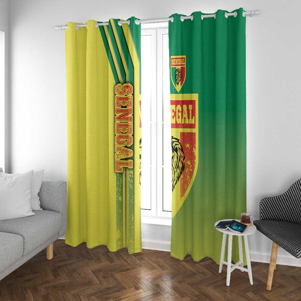Senegal Soccer Window Curtain Lions of Teranga Football - Road To Champion