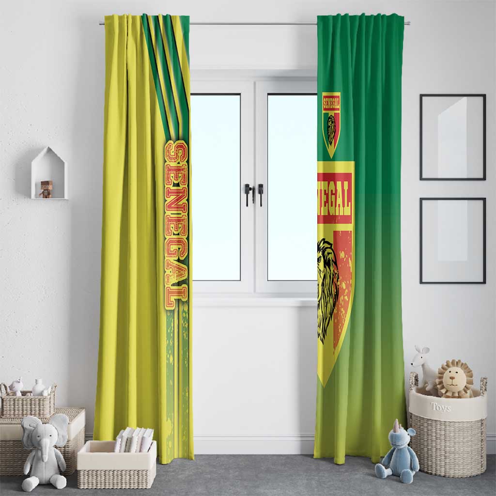 Senegal Soccer Window Curtain Lions of Teranga Football - Road To Champion