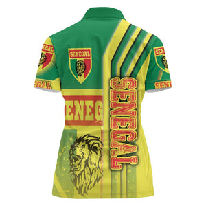 Senegal Soccer Women Polo Shirt Lions of Teranga Football - Road To Champion