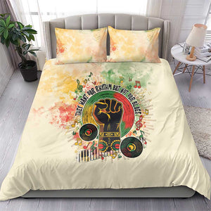 They Want Our Rhythm Not Our Blues Bedding Set Afro Pride Music