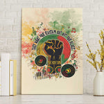 They Want Our Rhythm Not Our Blues Canvas Wall Art Afro Pride Music