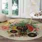 They Want Our Rhythm Not Our Blues Round Carpet Afro Pride Music
