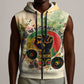 They Want Our Rhythm Not Our Blues Sleeveless Zip Hoodie Afro Pride Music - African Pride