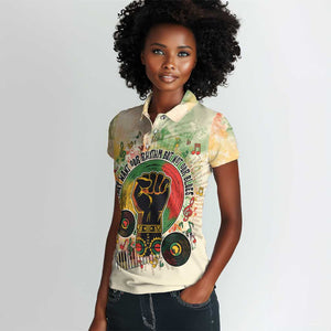 They Want Our Rhythm Not Our Blues Women Polo Shirt Afro Pride Music