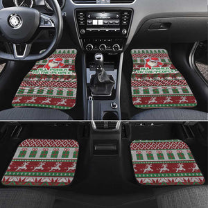 Black Santa Fist Christmas Africa Car Mats All Power to the People