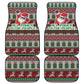 Black Santa Fist Christmas Africa Car Mats All Power to the People