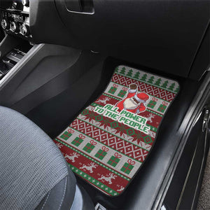 Black Santa Fist Christmas Africa Car Mats All Power to the People