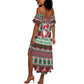Black Santa Fist Christmas Africa Summer Maxi Dress All Power to the People