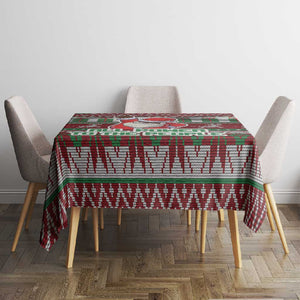 Black Santa Fist Christmas Africa Tablecloth All Power to the People