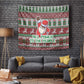 Black Santa Fist Christmas Africa Tapestry All Power to the People