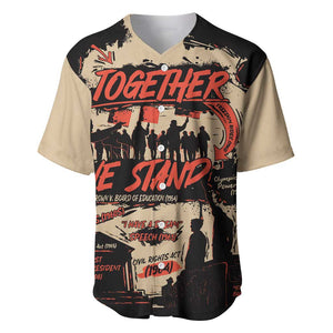 Together We Stand African American Baseball Jersey Important Milestones History Vintage