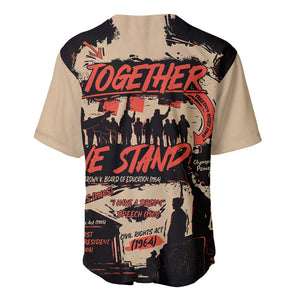 Together We Stand African American Baseball Jersey Important Milestones History Vintage