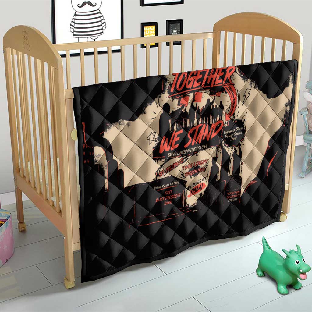 Together We Stand African American Quilt Important Milestones History Vintage