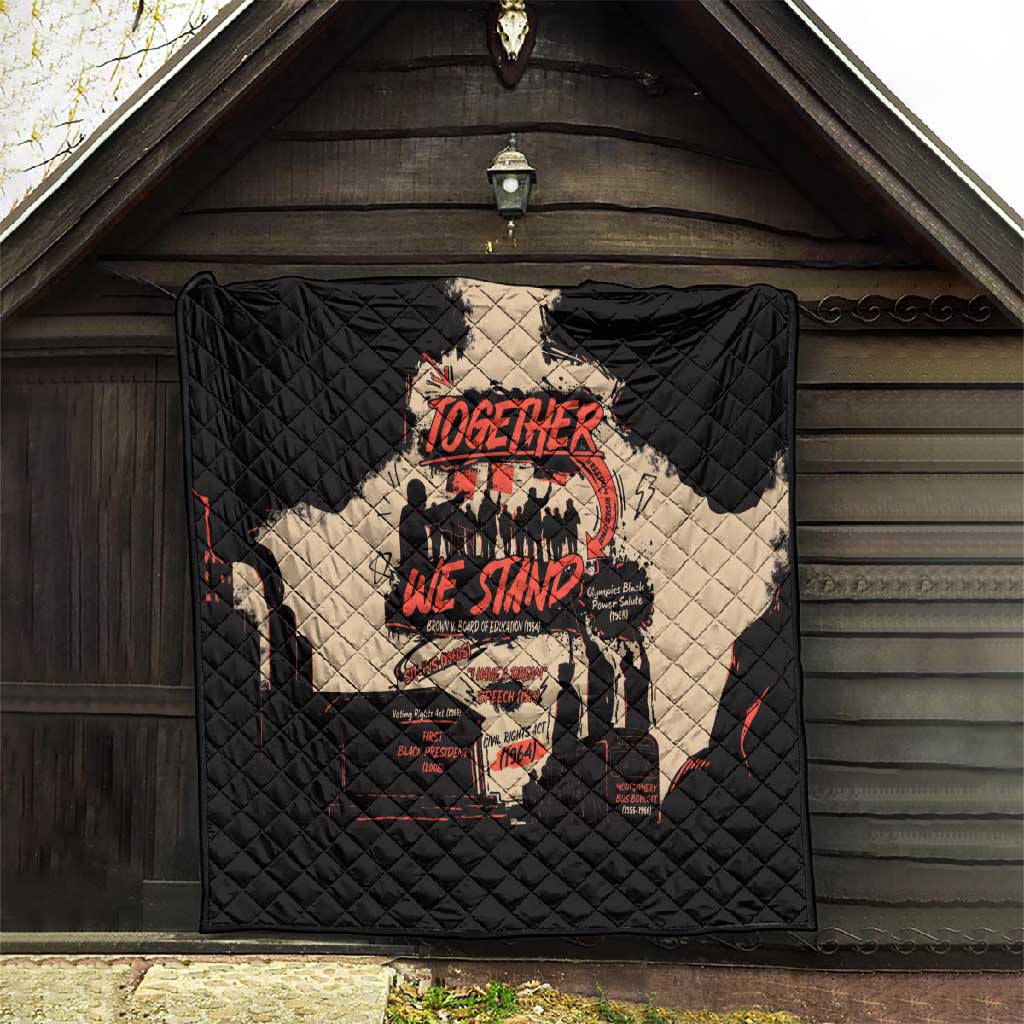 Together We Stand African American Quilt Important Milestones History Vintage