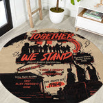Together We Stand African American Round Carpet Important Milestones History Vintage
