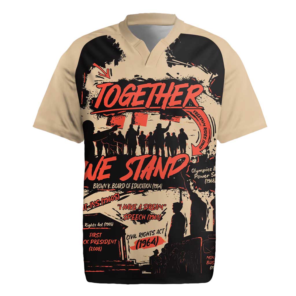 Together We Stand African American Rugby Jersey Important Milestones History Vintage