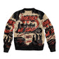 Together We Stand African American Sleeve Zip Bomber Jacket Important Milestones History Vintage