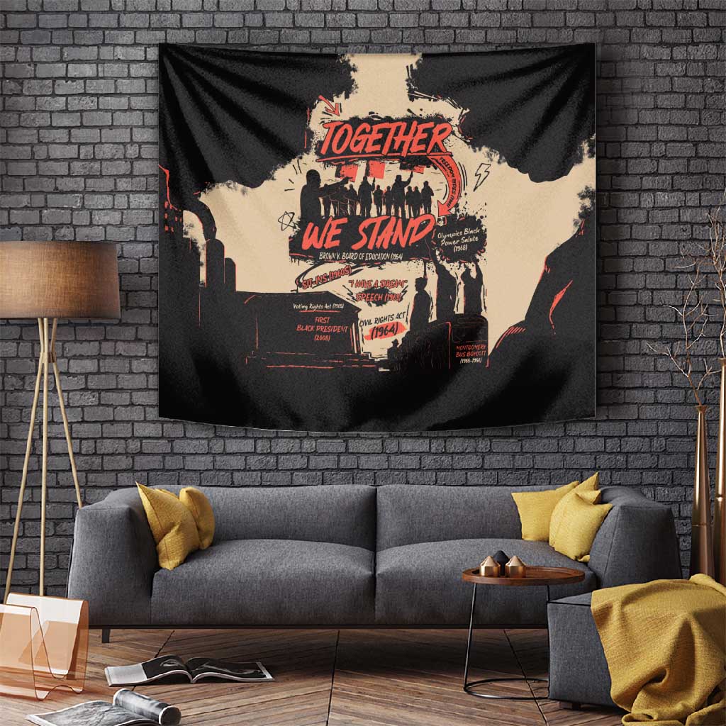 Together We Stand African American Tapestry Important Milestones History Vintage
