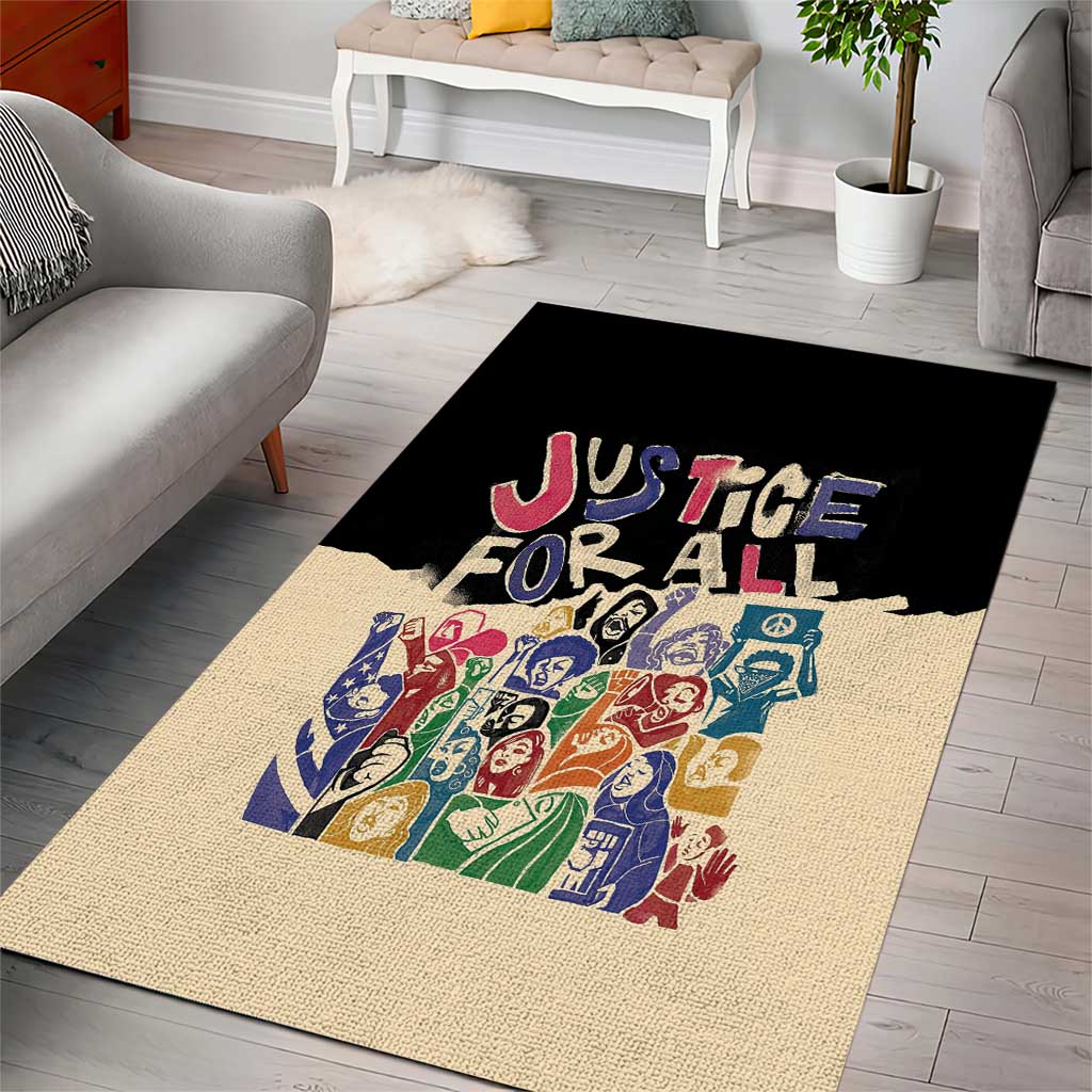 African Stand Firm Area Rug Justice For All