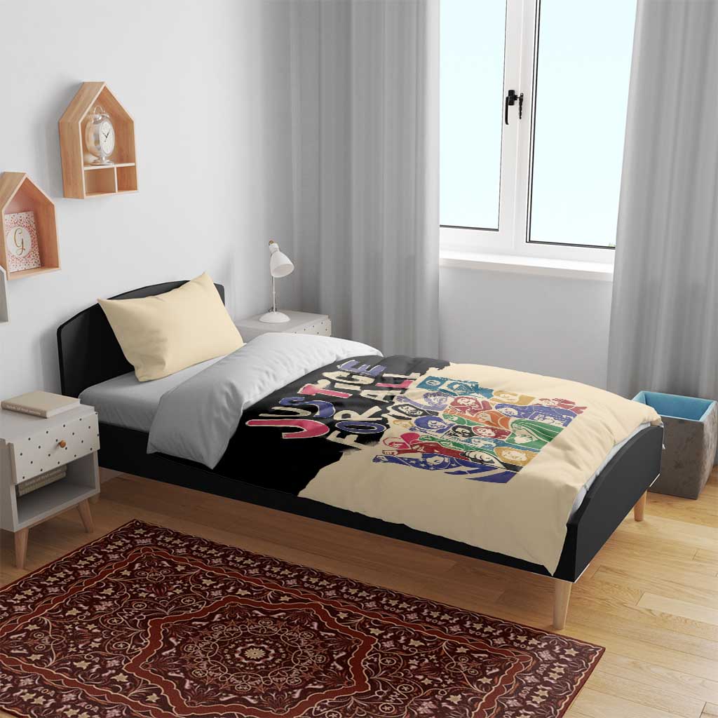 African Stand Firm Bedding Set Justice For All