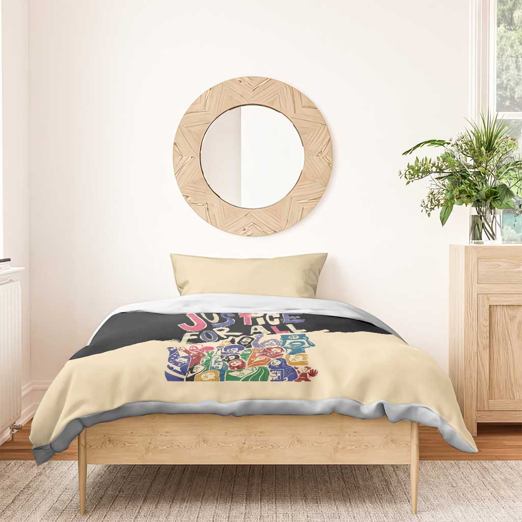 African Stand Firm Bedding Set Justice For All